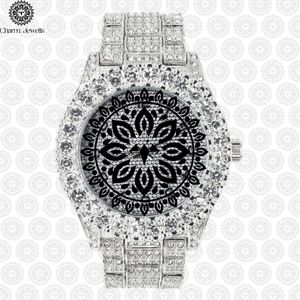 Reloj de Pulsera Charm Jewels de Acero Inoxidable con Bisel de Diamantes, Cristal de Zafiro, Cuarzo Analógico, Reloj de Lujo para Mujer - Product Image 2