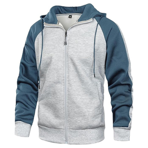 Sweat à capuche zippé contrastant personnalisé – Veste sportive décontractée moderne – Sweat-shirt en polaire de haute qualité pour la vente en gros - Product Image 2