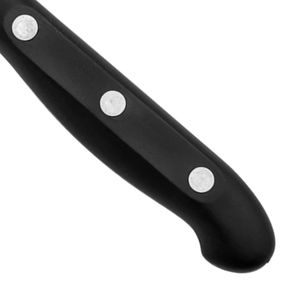 Couteaux à éplucher à trois rivets avec manche noir et lame à bord lisse argenté pour couper les fruits, éplucher les légumes et les tâches quotidiennes en cuisine - Product Image 4