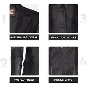 Women’s Premium Genuine Leather Long <b>Coat</b> Elegant <b>Full</b> <b>Length</b> Classic Tailored Winter Fashion Outerwear Jacket Custom Style Plus - Product Image 6
