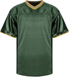 Unisex American Football & Rugby Jersey Breathable ViscoseCotton Short Sleeve Custom Team Name Uniform - Product Image 3