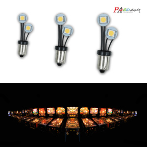 หลอดไฟ LED สำหรับเครื่องเกมพินบอล HYUGA แบบไม่เกิดแสงสะท้อน และเครื่องเกมคีบตุ๊กตา # 44 # 47 บา9เอส ที10 # 555 6.3V 2SMD - Product Image 6