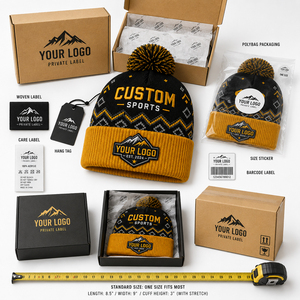 Fabricante de Gorros Deportivos Personalizados con Pompones |   Gorros de Invierno Tejidos OEM ODM |   Gorros Personalizados con Estampado de Goma en Relieve y Bordado 3D - Product Image 6