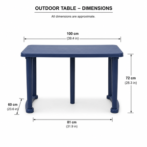 Modern Adjustable <b>Foldable</b> Waterproof Portable Dining <b>Table</b> Home Use Virgin <b>Plastic</b> 6-Seater 5-Year Warranty Dining Room - Product Image 6