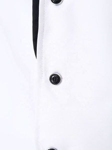 Chaqueta de Chef con Cuello Oblicuo para Hombre, Uniforme de Cocina para Hotel, Restaurante, Cantina, Panadería, Chefs, Cocineros, Catering - Product Image 5