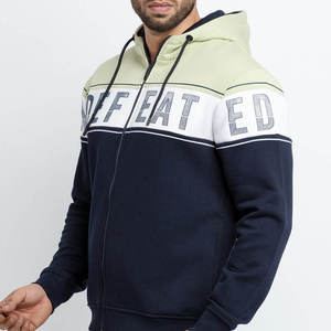 Sweat à capuche pour homme avec logo brodé, prix de gros, 100% coton molletonné, poche respirante, couleur unie, manches longues, hiver - Product Image 2