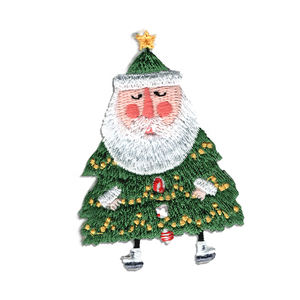 Vente en gros de petits écussons de Noël brodés au fer sur mesure pour femme et homme - Product Image 2