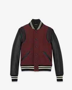 Customizable Unisex Classic Varsity <b>Fleece</b> <b>Jacket</b> 100% Wool Canvas Streetwear Style Patch Patchwork Cartoon Designs for Winter - Product Image 2