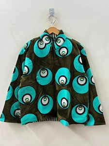 <b>Top</b> Trendy Green Suzani Velvet Jacket Embroidered Winter <b>Coat</b> Warm Kimono Outerwear Traditional Hippie Jacket for Women - Product Image 1