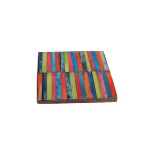 Ensemble de sous-verres de luxe en os incrusté de la plus haute qualité, élégants, uniques, modernes, pour une mise en scène de table raffinée, sous-verres faits à la main - Product Image 1