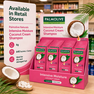 Palmolive Naturals Intensive <b>Moisture</b> Coconut Cream <b>Shampoo</b> 6g | 2-in-1 Smoothing Straightening - Product Image 4