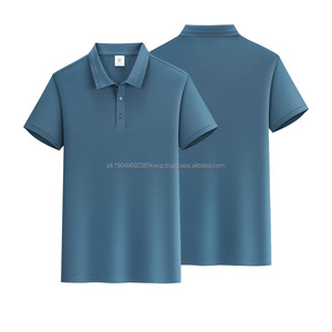 Camisa Polo Deportiva de Golf de Algodón y Poliéster Bordada Lisa con Logotipo Personalizado de Alta Calidad para Uniformes Corporativos de Negocios para Hombre - Product Image 6