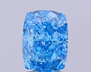 3.00 Carat vs2 Lab Grown <b>Cushion</b> Cut Blue Diamond IGI Certified Polished CVD Loose Diamond for Jewelry Making - Product Image 1