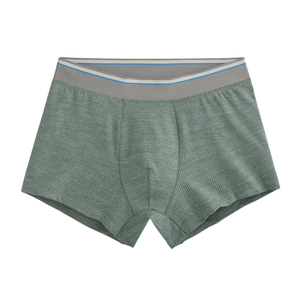 Calzoncillos bóxer acanalados de tela elástica con soporte ajustado, cintura elástica, suaves, flexibles y cómodos para uso diario. - Product Image 1