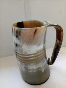 แก้วมักดื่มวัวธรรมชาติดีไซน์ร่วมสมัยสำหรับเบียร์ที่ยั่งยืนและใช้แล้วทิ้ง - Product Image 4