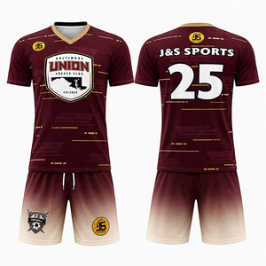Conjunto de Uniforme de Fútbol Sublimado Personalizado, Transpirable, de Secado Rápido, Uniformes de Fútbol para Equipos, Pantalones Cortos y Camisetas de Entrenamiento Ligeros para Adultos, OEM - Product Image 6