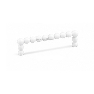 Minimalist White Brass Bar Cabinet Handle Furniture <b>Hardware</b> Pulls Durable Design - Product Image 1