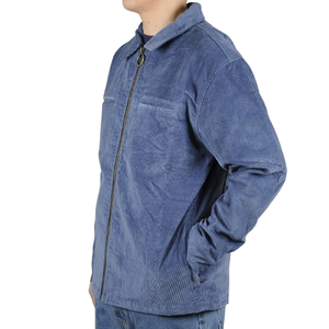 Men's Corduroy Fabric <b>Work</b> <b>Jacket</b> 100% Cotton Solid Color Men <b>Canvas</b> <b>Work</b> wear <b>Jacket</b> Heavy-Duty Zip Up Men <b>Jacket</b> - Product Image 3