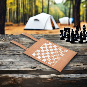 3-in-1 Premium Foldable Vintage Leather Backgammon Set Unique Board Game Design Stylish <b>Chess</b> Board <b>Gift</b> Idea for Outdoor Party - Product Image 3