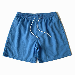Shorts de bain et cargo pour hommes, en toile 100% polyester, imperméables, à taille élastique, couleur unie, décontractés, pour l'extérieur - Product Image 4