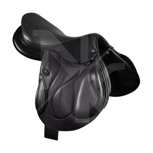 Silla de montar inglesa de cuero genuino de alta calidad y duradera con armazón de madera y gancho ajustable, productos de carreras de caballos ingleses de la India. - Product Image 4