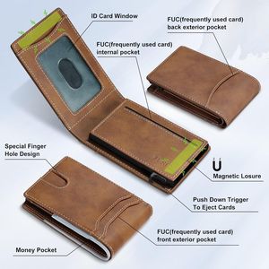 Portafoglio Sottile RFID Furid per Uomo, con Finestra Pop-Up per Documenti, Regalo di Compleanno per Marito o Padre - Product Image 3