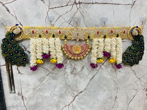 Decoración Colgante Hecha a Mano con Diseños Intrincados y Coloridos para Diwali, Bodas y Eventos Culturales - Toran Bandanwar, Decoración Única para el Hogar - Product Image 4
