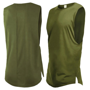 เสื้อกล้ามผู้ชายทรงสตรีทแวร์ ยี่ห้อ Wholesale Saleh Enterprises ผลิตจากผ้าฝ้ายผสมสแปนเด็กซ์ เป็นมิตรต่อสิ่งแวดล้อม ระบายอากาศได้ดี แห้งเร็ว ไซส์ใหญ่ น้ำหนัก 180 กรัม แบบเรียบ พร้อมป้าย - Product Image 1