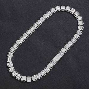 Best Selling Fashion Hip Hop Diamond Chain <b>Necklace</b> with Durable Stainless Steel Base for <b>Long</b> Lasting Everyday Wear - Product Image 1
