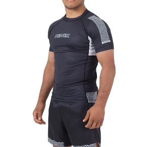 Fabricant de rashguards durables pour hommes 2026, en spandex et polyester, pour MMA et lutte, logo personnalisable et service OEM KINGZ - Product Image 1
