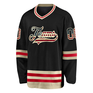 High Quality 100% Polyester Ice Hockey Jersey Short Sleeve Digital Printing Dot Pattern Quick Dry Embroidered Logo Custom - Product Image 5