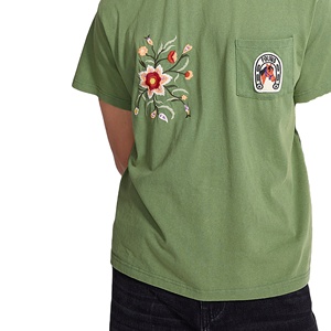 Camisetas cortas para hombre con precio de fábrica al por mayor, diseño personalizado, estampado bordado, 100% algodón, tejido de punto transpirable suave - Product Image 3