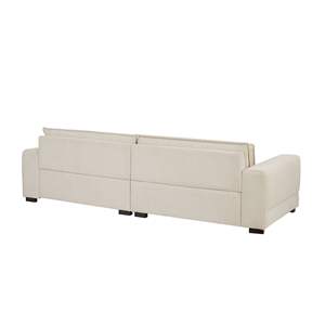 Divano Imbottito Beige in Stile Mid-Century Modern per Soggiorno e Camera da Letto, Ideale per Ufficio o Appartamento - Product Image 6