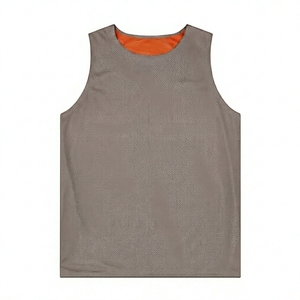 เสื้อกีฬาตาข่ายสีเหลืองแบบกลับด้านได้ ระบายอากาศ แห้งเร็ว ไม่มีแขน สำหรับผู้ใหญ่ ทุกเพศ ทุกฤดู - Product Image 1
