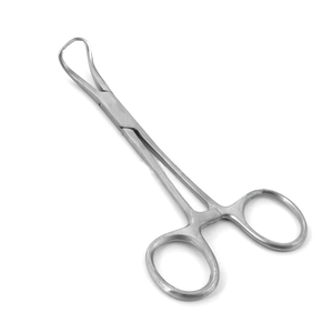 Pince à serviette manuelle en acier inoxydable de 5,5 pouces, personnalisable, réutilisable, pour usage médical en milieu hospitalier - Product Image 1