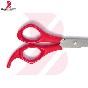 Tijeras de Barbero de Acero Inoxidable de la Más Alta Calidad con Cómodo Agarre de Plástico Rojo, Herramientas Profesionales para Cortar el Cabello en Salón - Product Image 6
