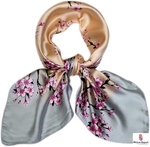 Premium Custom Printed Short <b>Scarf</b> Fabric OEM ODM White Label Textile Manufacturer for Fashion Accessories Export - Product Image 5