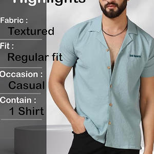 Nouveaux T-shirts Homme Col Camp 2026 – Qualité Supérieure Légère pour Adultes - Product Image 5