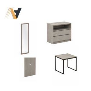 Colección de Muebles Modernos para Dormitorios de Hotel Suburbano - Juego de Dormitorio MDF+LPL para Hostelería Contemporánea - Proveedor de Fábrica en Vietnam - Product Image 4
