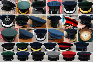 Handmade ceremonial <b>peak</b> <b>cap</b> for scouts & security with custom green 3D embroidery badge manufacture ISO valid all-season p-<b>cap</b> - Product Image 2
