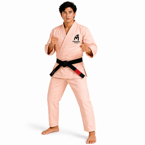 Uniforme de Jiu Jitsu Brasileño de Hermosa Confección, Tejido Blanco Perla, 450 Gsm, 100% Algodón, Transpirable, Absorbente de Humedad, Unisex para Adultos - Product Image 3