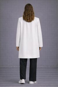 OEM Women's XL Plus Size <b>Leather</b> Jacket Long Slim Fit Fashionable Versatile Motorcycle Coat Cotton Filling for Autumn Winter - Product Image 2