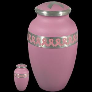 Urnas funerarias para cenizas de Jamie Bodkins, con la inscripción 'Power of Pink' para la concienciación sobre el cáncer de mama, en 2 tamaños, para adultos medianos, para guardar cenizas como recuerdo. - Product Image 1