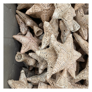 [Sustainable] 100% Natural Rattan Hand-woven Star Christmas <b>Tree</b> <b>Ornaments</b> Vintage Wicker Holiday Crafts - Product Image 4