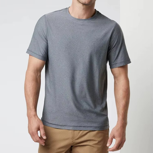 T-shirt de sport pour homme à séchage rapide, personnalisé avec logo, en jersey 100 % coton de haute qualité, à épaules tombantes, manches courtes, col rond, coupe ample, vente en gros - Product Image 5