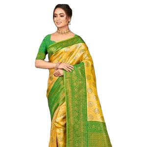 Nouveau sari en soie kanjivaram de lancement en vente en ligne - Product Image 1