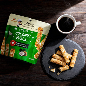 Blessed Harvest - Rollos Crujientes de Coco Dulce 50g - Bocadillo de Pastel de Coco Crujiente - Product Image 6