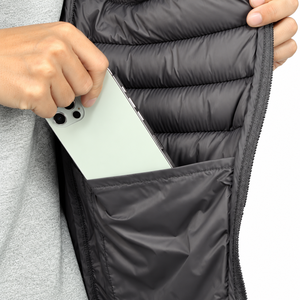 Chaqueta Acolchada con Logotipo Personalizado, Chaqueta con Capucha para Hombre, Chaqueta con Cuello Alto, Bolsillos con Cremallera, Puños Elásticos, Chaqueta Informal para Senderismo y Viajes al Aire Libre - Product Image 6