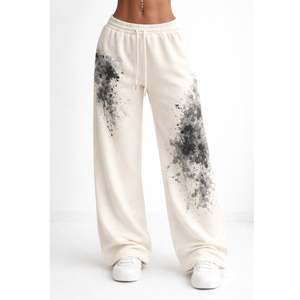 Pantalones deportivos para mujer, tela suave y elástica, corte relajado, ideales para entrenamientos, atuendos casuales y comodidad en el hogar. - Product Image 1