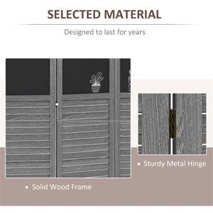 Divisorio Artistico in Legno/Schermo per la Privacy con Funzione di Appendimento - Product Image 4